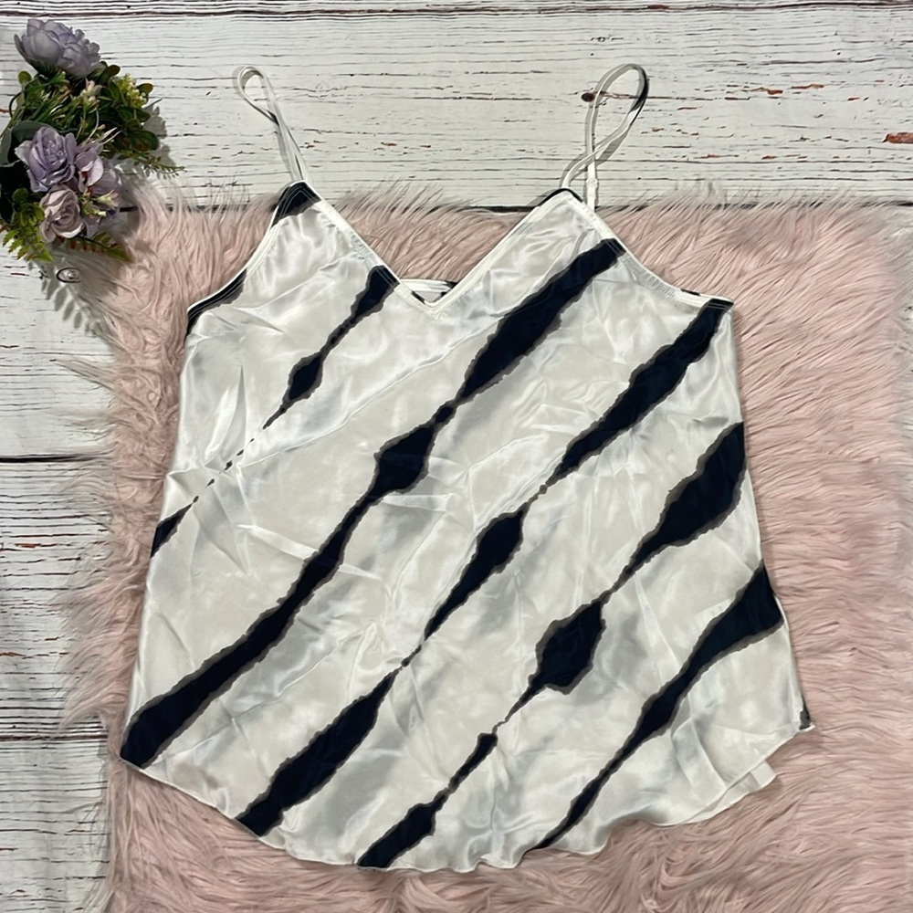 ATM Anthony Thomas Melillo Black and White Tank Top